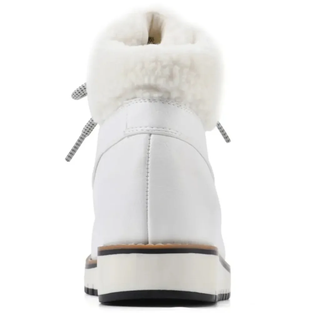 NIB White Mountain White Winter Boots with Black Sole - Size 8.5